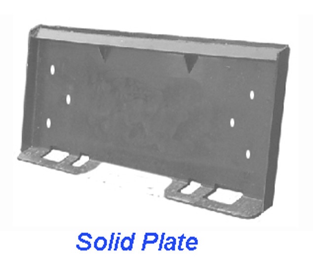 Haugen MHUPS  - 5/16" Quick Attach Plate Solid No Holes , Weld-on Plates for Skid-Steers, 102 lbs Weight