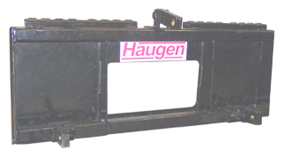 Haugen MFSH 10 - 10,000 lbs Capacity, 14.5 ID. - 29.5 OD Pocket Spacing, Swivel  Crane Hook for Telehandlers/TMS equip