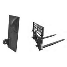 Haugen MGE-01 - Weld-on plates (2 piece), Euro Quick Attach Plates for Skid Steer