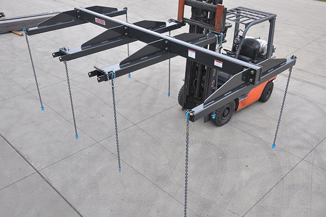 Haugen MMH-7000 - 13' Mesh Handler for Telehandlers and Forklifts