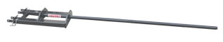 Haugen MFCP 72-25 - 500 lbs Total Cap (PLF), 6' Pole Length,1500 lbs Pole Tip, 2.50"Pole Diameter,  Fork Slot Carpet Poles for forklift.