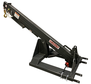 Haugen MIJ-A-LP - 2050 lbs, Telescoping Pivoting Jib, (pockets 3 1/2" x 7 1/2") for Telehandler Haugen MIJ-A-LP - 2050 lbs, Telescoping Pivoting Jib, (pockets 3 1/2" x 7 1/2") for Telehandler