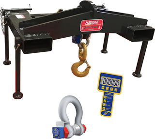 Haugen Smart Hook HA-WLS 6.5T - 6.5 Tonne Load Shackle, Swivel Hook with Smart Hook for Telehandler