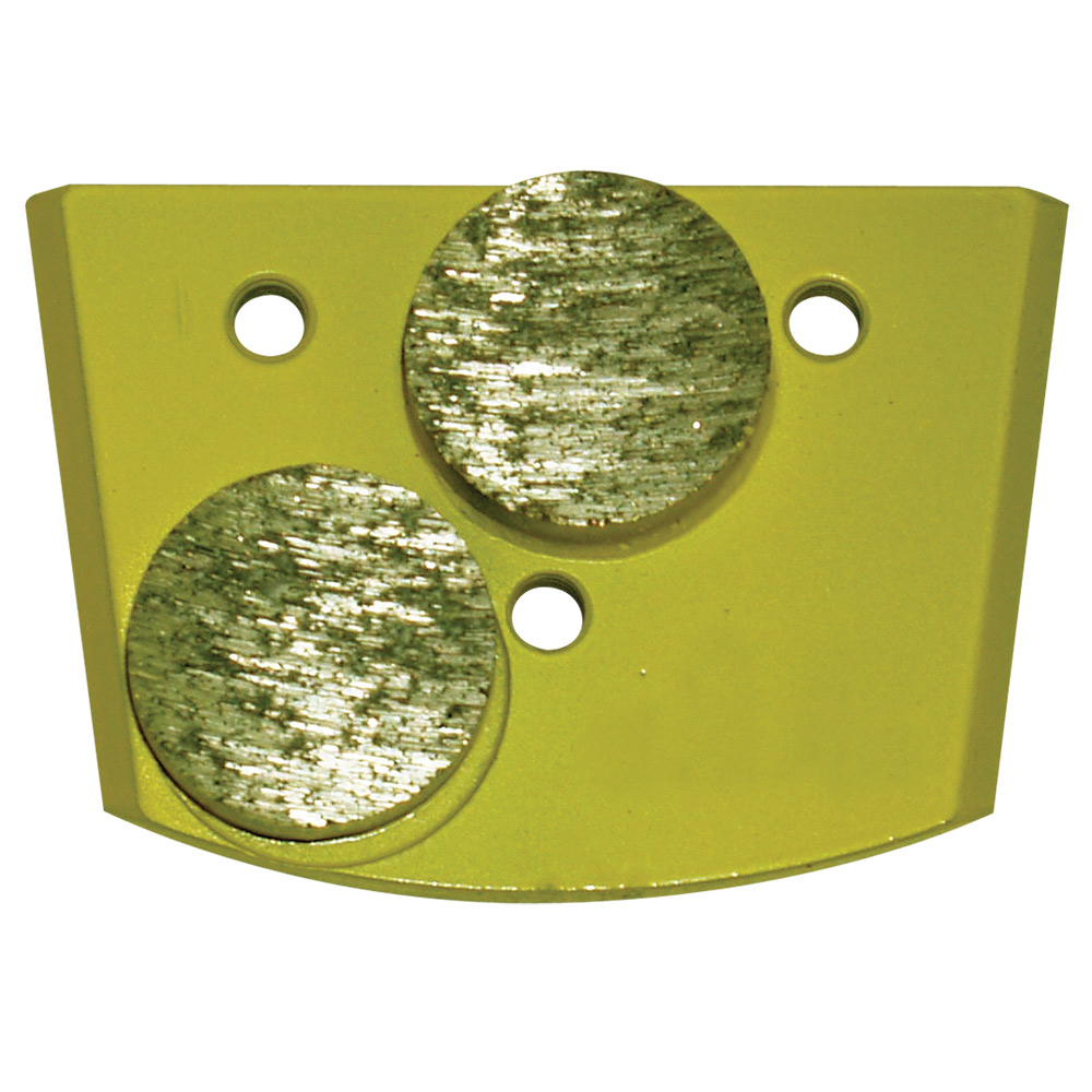 EDCO QC2B-SC-0030 - Magna-Trap® Double Dyma-Dots, 30 Grit (Soft Concrete Yellow) Pack of 3