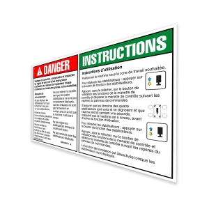 Genie Lift Part # 1258104FRGT - DECAL, DANGER, OUTRIGGER SAFETY, EA