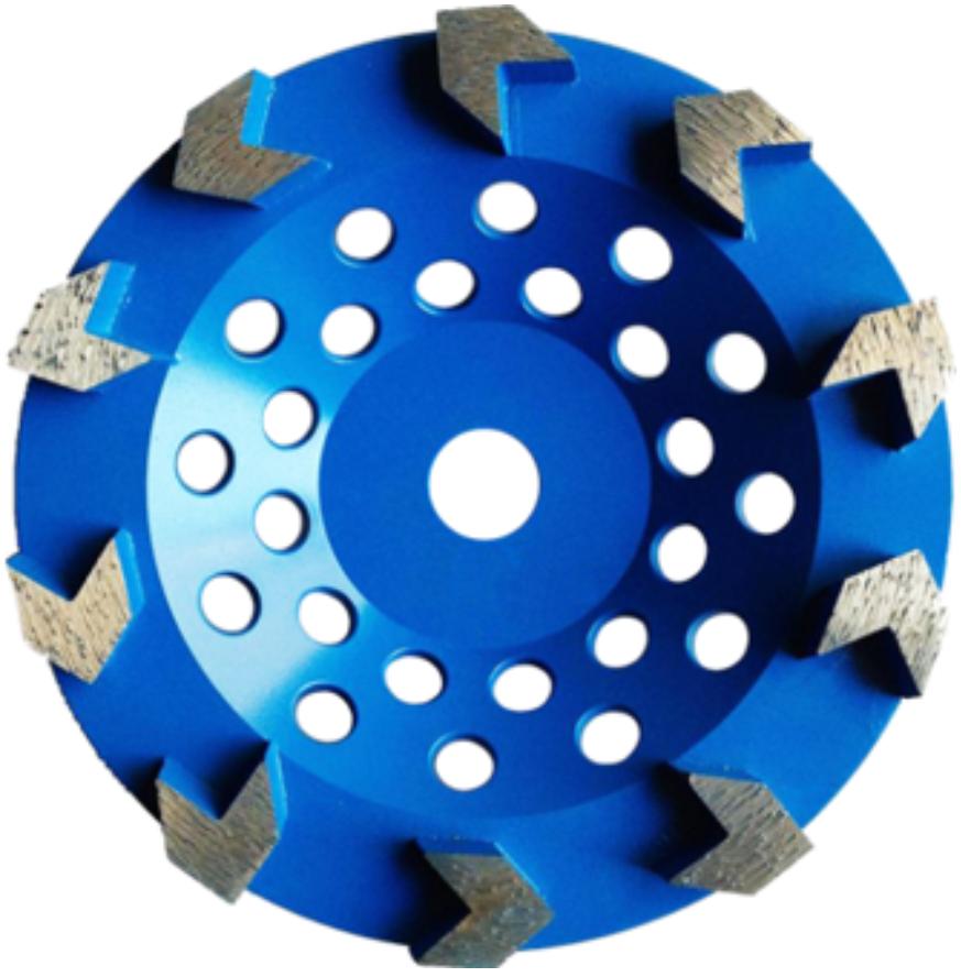 TMS Cup Wheels, Grinding Wheels And Polishing Pads- TAWR70P1- 7" x 5/8-11, 10 segments