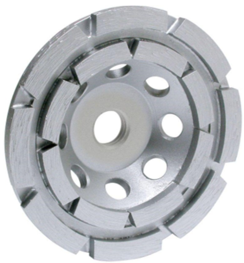 TMS Cup Wheels, Grinding Wheels And Polishing Pads TAWD40S  - 4" Double Row, 7/8-5/8