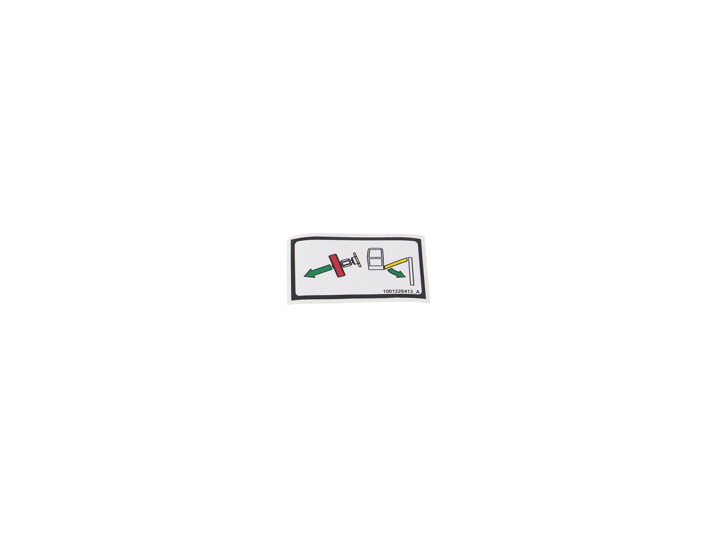 JLG Part # 1001226413 | DECAL,JIB MANUAL DESCENT, EA