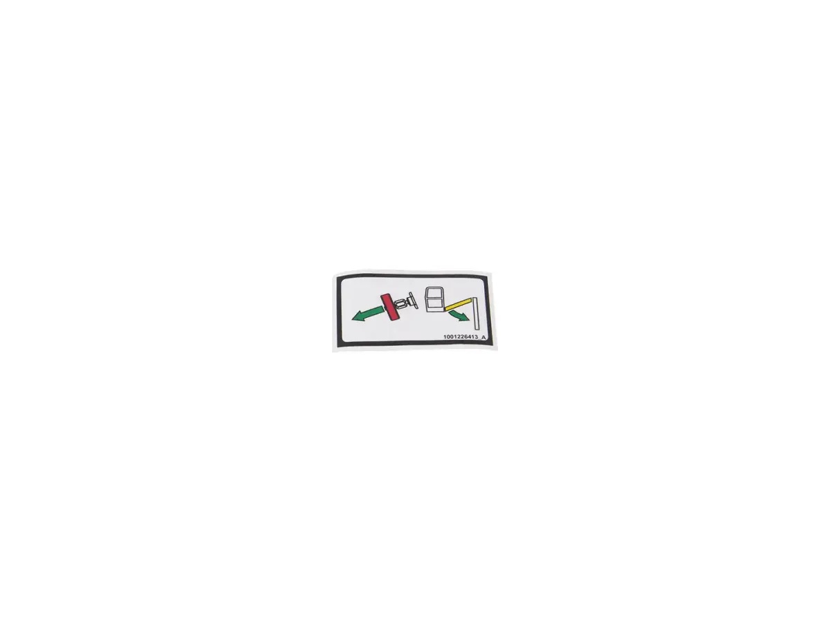 JLG Part # 1001226413 | DECAL,JIB MANUAL DESCENT, EA