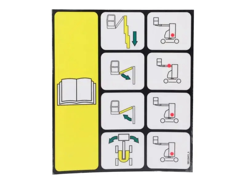 JLG Part # 1001226415 | DECAL,EMERGENCY CONTROLS, EA