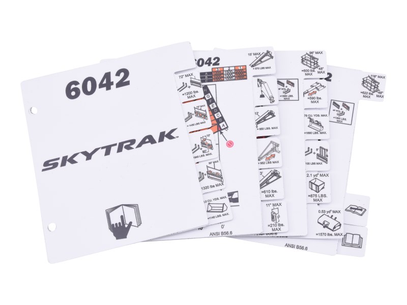 JLG Part # 1001269005 | LOAD,BOOKLET,6042, EA