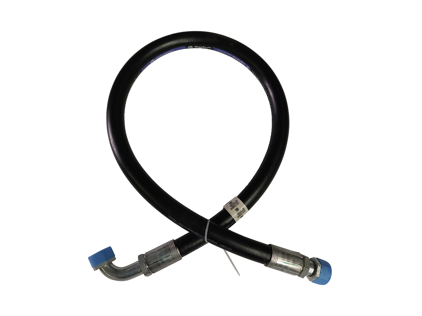 JLG Part # 1001296840 | HOSE ASSY,1" STR X 90?S ORFS, EA