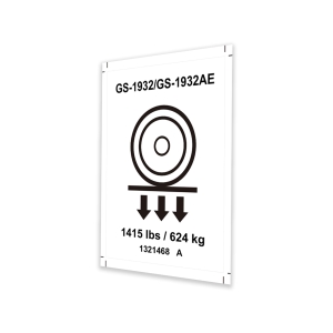 Genie Lift Part # 1321468GT - DECAL, LABEL, WHEEL LOAD, GS-1932, EA
