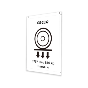 Genie Lift Part # 1322120GT - DECAL, LABEL, WHEEL LOAD, GS-2632, EA