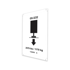 Genie Lift Part # 1324551GT - DECAL, LABEL, OUTRIGGER LOAD, GS-3232, EA