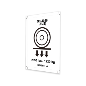 Genie Lift Part # 1324550GT - DECAL, LABEL, WHEEL LOAD, GS-4046 AUS, EA
