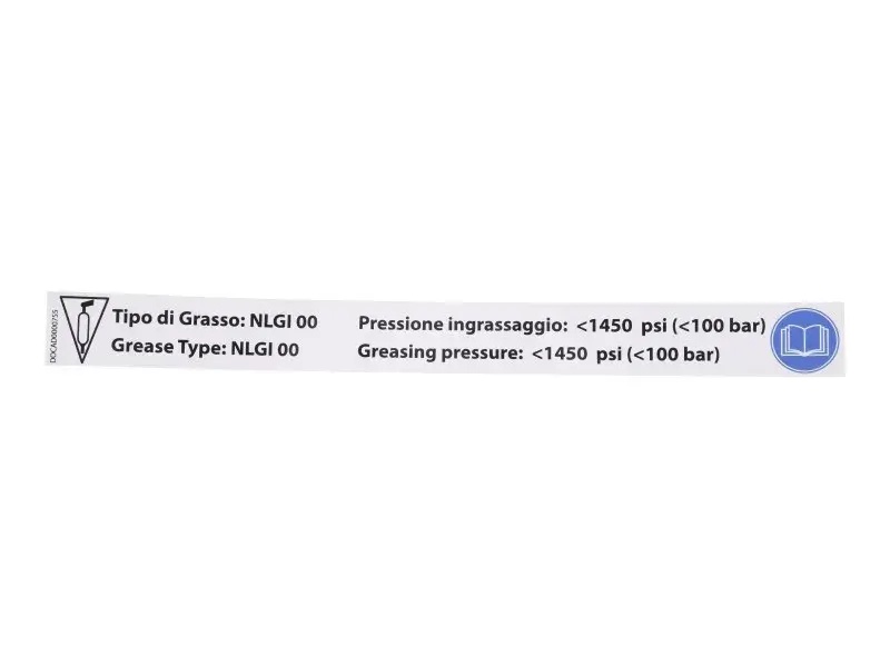 JLG Part # 1001303413 | DECAL,GREASE TYPE, EA