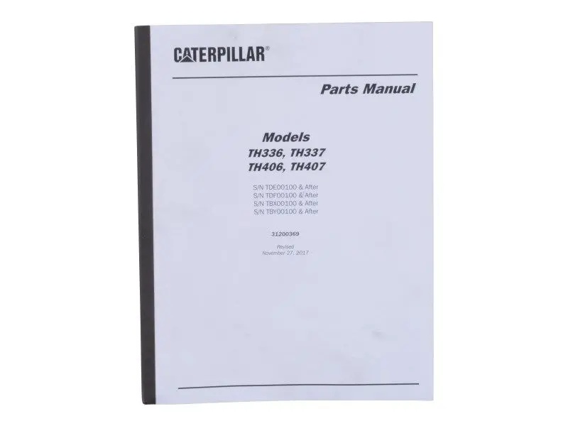 JLG Part # 31200369 - TH336,337,406,407 PART MNL, EA