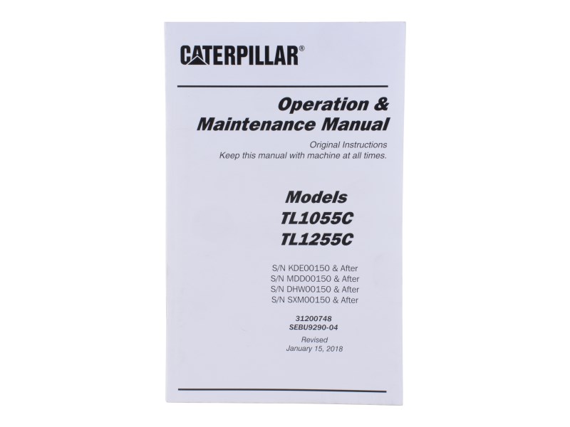 JLG Part # 31200748 - TL1055C TL1255C OP & M MANUAL, EA