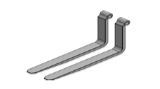 Haugen FT-0069 - Replacement Telehandler Fork Tines To Fit OEM Carriages w/Tine Thickness 2" x 6" x 72" & Capacity @ 24" 12,500 lbs