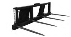 Haugen MDBS-C49 - Large Square Bale Spear w/Four 49" Conus 49" Tines for Skid Steer Haugen MDBS-C49 - Large Square Bale Spear w/Four 49" Conus 49" Tines for Skid Steer