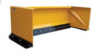 Haugen HCP20-42 - 42" Compact Snow Pusher Rubber Edge W/Skid Steer or Mini Skid Steer Mounts & Height / Depth 20"/27"