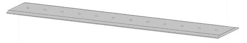 Haugen BOE 96 - 96" Bolt-on Edges for Skid Steer and Telehandler Dirt Buckets