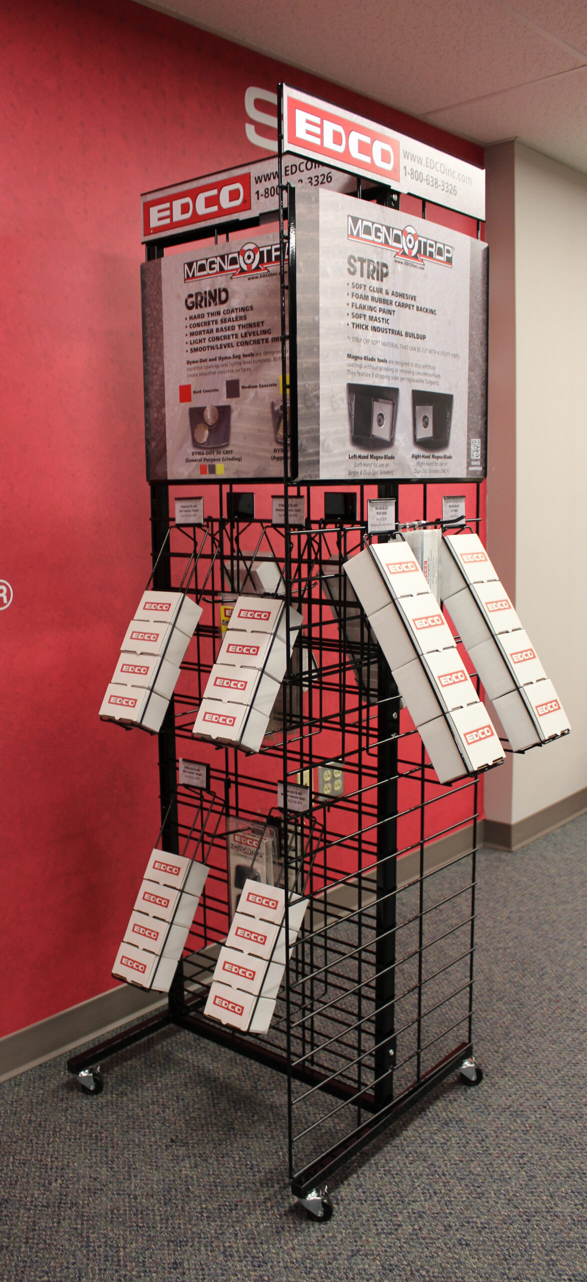 EDCO 99065 - Magna-Trap® Display Stand w/Rolling Base