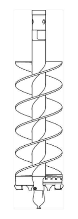 Haugen 10657 - 6" Aggressive Duty Auger Bits w/2 Teeth & 2" Hex Haugen 10657 - 6" Aggressive Duty Auger Bits w/2 Teeth & 2" Hex