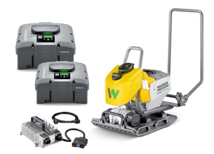 Wacker Neuson APS2050We - Vibratory Single-Direction Plate (water tank) Standard Kit w/2 BOB10 Batteries & BOC7 Standard Charger