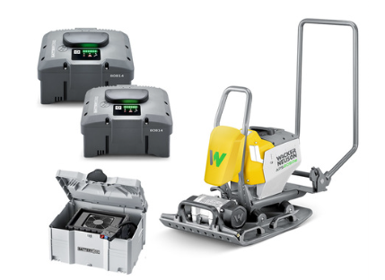 Wacker Neuson APS2050e - Vibratory Single-Direction Plate Quick Kit w/2 BOB14 Batteries & BOC13 Quick Charger Wacker Neuson APS2050e - Vibratory Single-Direction Plate Quick Kit w/2 BOB14 Batteries & BOC13 Quick Charger