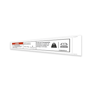 Genie Lift Part # 1322842FRGT | DECAL, DANGER, TOOL TRAY,WORD,FR, EA