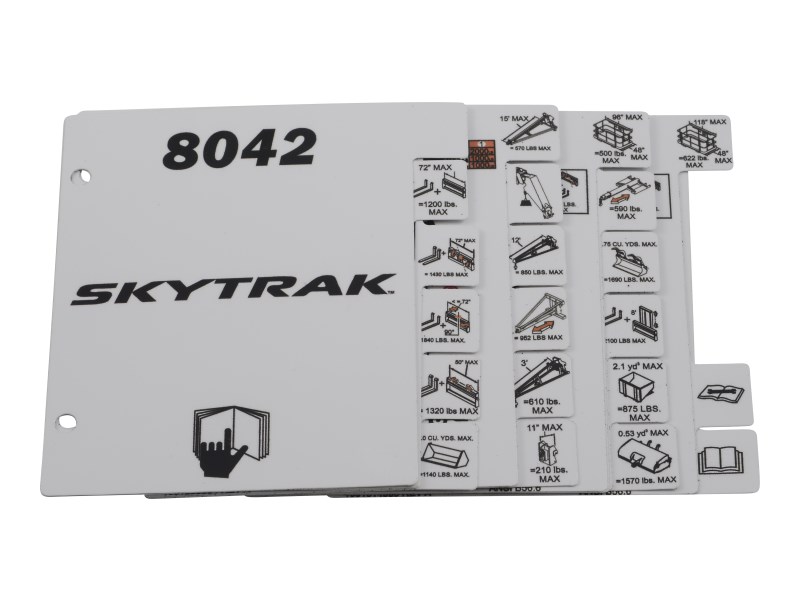 JLG Part # 1001287703 | LOAD,BOOKLET,8042, EA