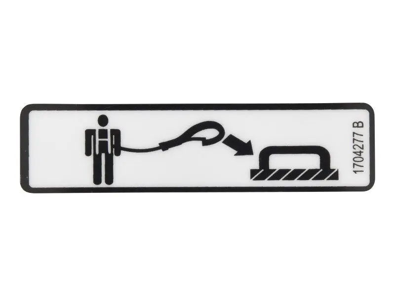 JLG Part # MEC41648 | MEC-DECAL,LANYARD ATTACH, EA