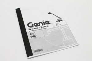 Genie Lift Part # 1000056GT - MANUAL,OPERATORS,S40/45 4TH ED, EA