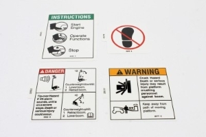 Genie Lift Part # 111324GT - DECAL KIT,WORDS,Z80, EA