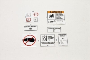 Genie Lift Part # 114043GT - DECAL KIT,SAFTY/INSTR,WRD,Z80, EA