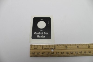 Genie Lift Part # 114246GT - DECAL,OPTION CONTROL BOX HEATR, EA