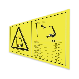 Genie Lift Part # 133040GT - DECAL,ELECTRICAL HAZARD SYMB, EA