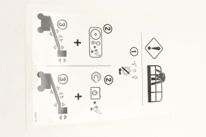 Genie Lift Part # 133413GT - DECAL,EMERGENCY LOWERING, EA