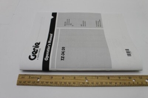Genie Lift Part # 133554GT - MANUAL,OPERATOR'S,TZ-34/20***, EA