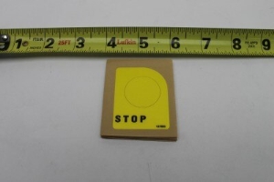 Genie Lift Part # 137605GT - DECAL,E-STOP, GR/GRC/GS PCON, EA