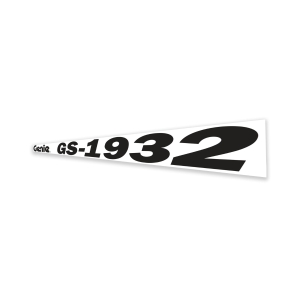 Genie Lift Part # 144118GT - DECAL,COSMETIC,GENIE,GS1932,BLK, EA