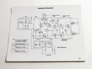 Genie Lift Part # 18968GT - DECAL,HYD.SCHEMATIC-V18, EA