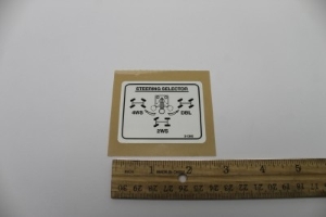 Genie Lift Part # 2-1345GT - DECAL, STEERING SELECTOR, EA