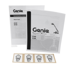 Genie Lift Part # 229353GT - KIT, WHEEL LOAD DECAL S45 2ND, EA