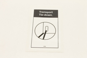 Genie Lift Part # 27001GT - DECAL,TRANSPORT TIE DOWN, EA