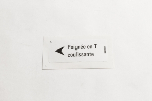 Genie Lift Part # 27839FRGT - DECAL,SLIDING T-HANDLE, EA