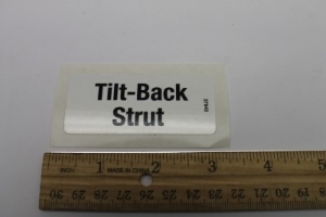 Genie Lift Part # 27843GT - DECAL,TILTBACK STRUT, EA