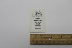 Genie Lift Part # 27874GT - DECAL,INSERT PIN, EA